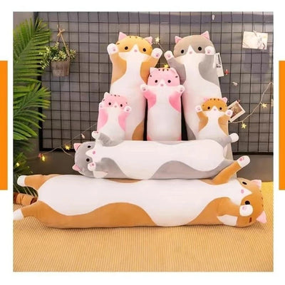 Cute Soft Long Cat Plushy Pillow