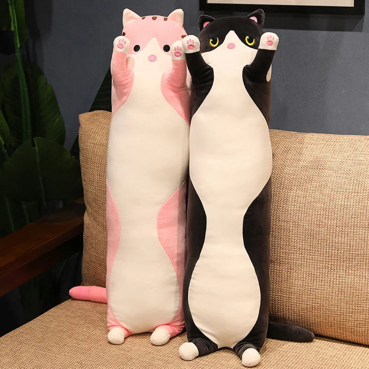 Cute Soft Long Cat Pillow Plush Toy for All Ages