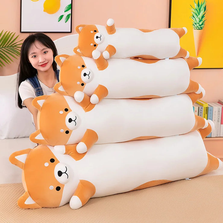 Cute Soft Long Cat Pillow Plush Toy for All Ages